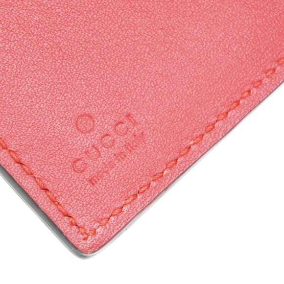 GUCCI Logo Sylvie Compact Trifold Wallet Leather Red GHW Made in Italy 37KB092 - Picture 12 of 13